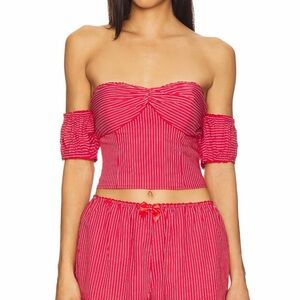 Striped red set from revolve